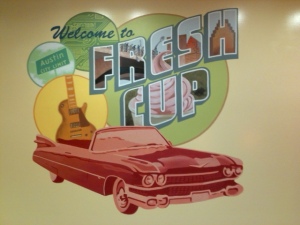Mural for Fresh Cup Yogurt in Austin